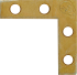 Оконный уголок NAZ 40x40x10x1.5 мм желтый цинк