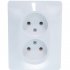 Двухместная розетка Systeme Electric GLOSSA