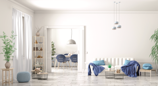 Краска для стен в коридоре Luxens высокопрочная моющаяся матовая белая база А 10 л