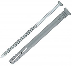 Дюбель-гвоздь потайной полипропилен 6x80 мм 10 шт.