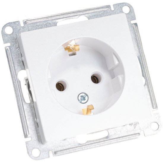 Одноместный механизм розетки Systeme Electric ATLAS DESIGN