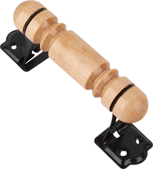 Ручка-скоба банная плоская деревянная без покрытия