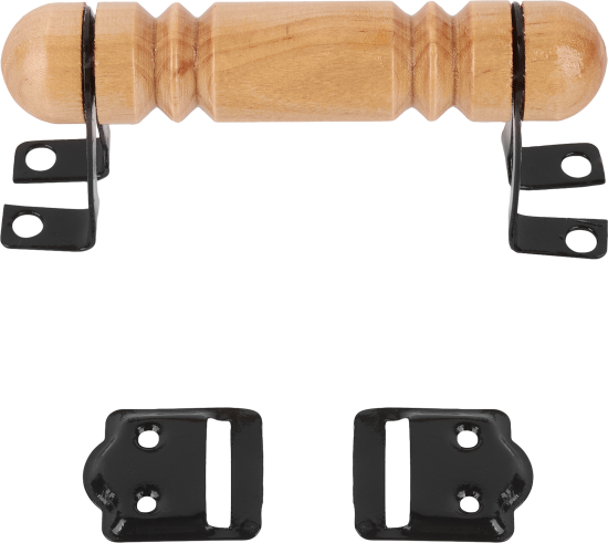 Ручка-скоба банная плоская деревянная без покрытия