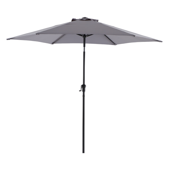 Набор садовой мебели Naterial Rono сталь/полиэстер/стекло темно-серый: стол, 4 кресла и зонт