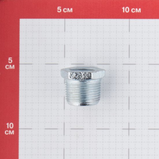Футорка Gebo Platinum (241-22V) 3/4 НР(ш) х 1/2 ВР(г) чугунная оцинкованная