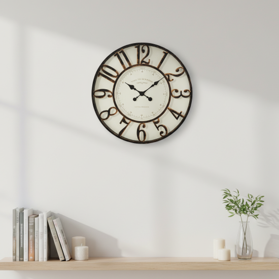 Часы настенные Dream River DMR круглые ø51.2 см цвет коричневый