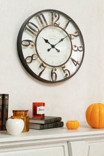 Часы настенные Dream River DMR круглые ø51.2 см цвет коричневый