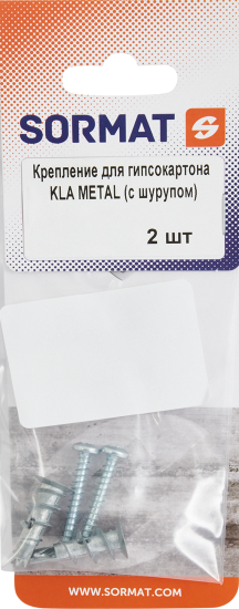 Дюбель-Дрива для гипсокартона Sormat 4.5x35 мм 2 шт.