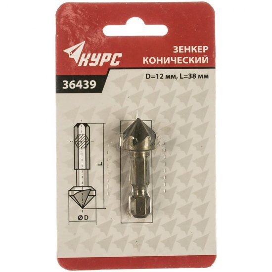 Конический зенкер КУРС 36439