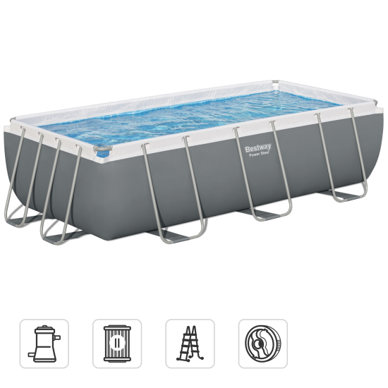 Бассейн каркасный прямоугольный Bestway 56441 BW 404x201x100 см