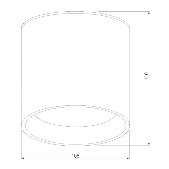 Светильник светодиодный садово-парковый накладной Elektrostandard Light LED черный 110 мм 4000К 15 Вт IP54 (35132/H)