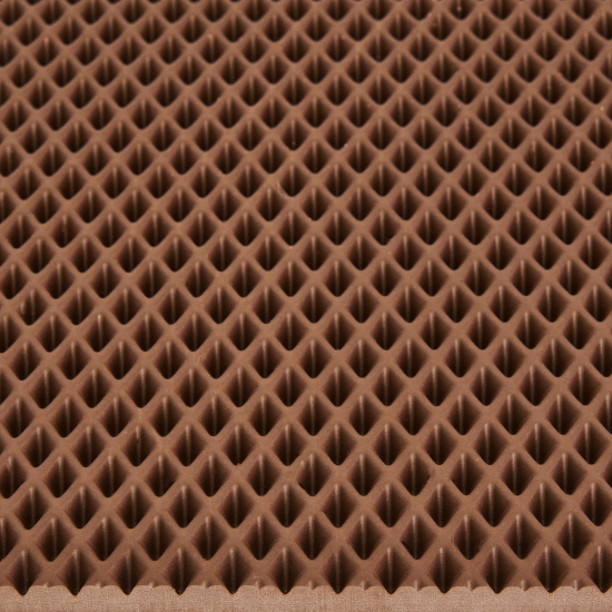 Коврик 68x120 см ЭВА ромбы цвет коричневый