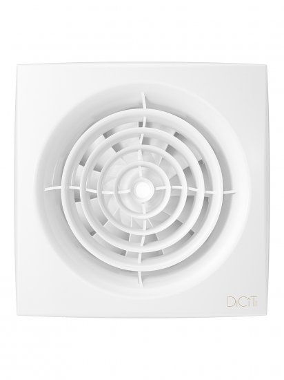 Вентилятор осевой вытяжной Diciti Aura 4C D100 мм 25 дБ 90 м3/ч обратный клапан цвет белый