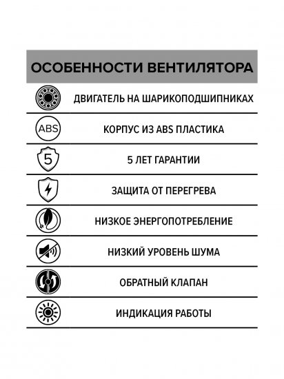 Вентилятор осевой вытяжной Diciti Aura 4C D100 мм 25 дБ 90 м3/ч обратный клапан цвет белый
