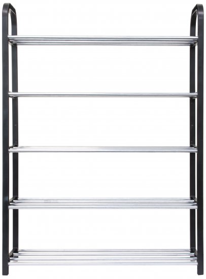 Этажерка для обуви Gromell Rusa 50x68x18.5 см 5 полок металл цвет черный