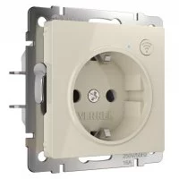 Умная розетка Werkel Minimir Home (W1171603) скрытая установка слоновая кость с заземлением