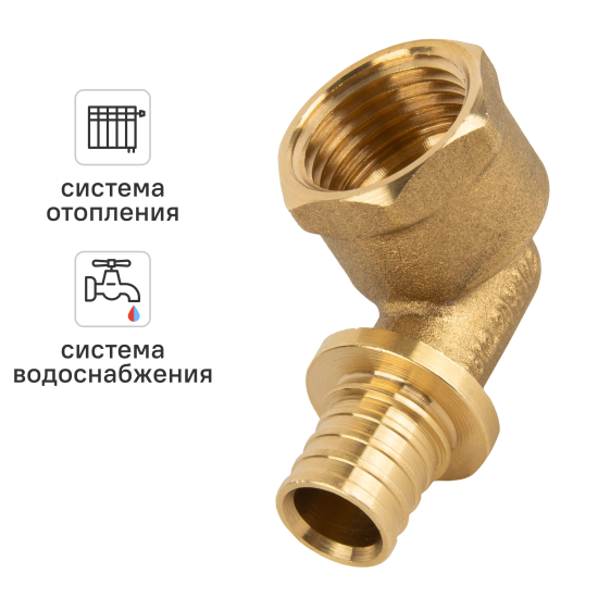 Угол комбинированный 90° Ростерм 1/2