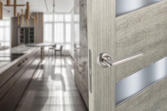 Дверные ручки Edson 21-Z01 без запирания алюминий никелированное покрытие цвет матовый никель