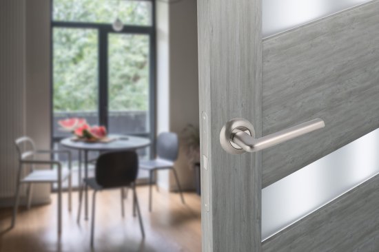 Дверные ручки Edson 21-Z01 без запирания алюминий никелированное покрытие цвет матовый никель