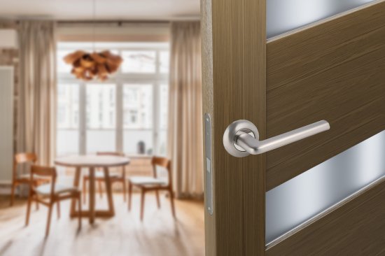 Дверные ручки Edson 21-Z01 без запирания алюминий никелированное покрытие цвет матовый никель