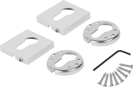 Накладка на замок Puerto AL03 50.2x50.2 мм цвет белый