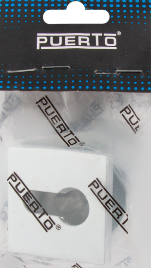 Накладка на замок Puerto AL03 50.2x50.2 мм цвет белый