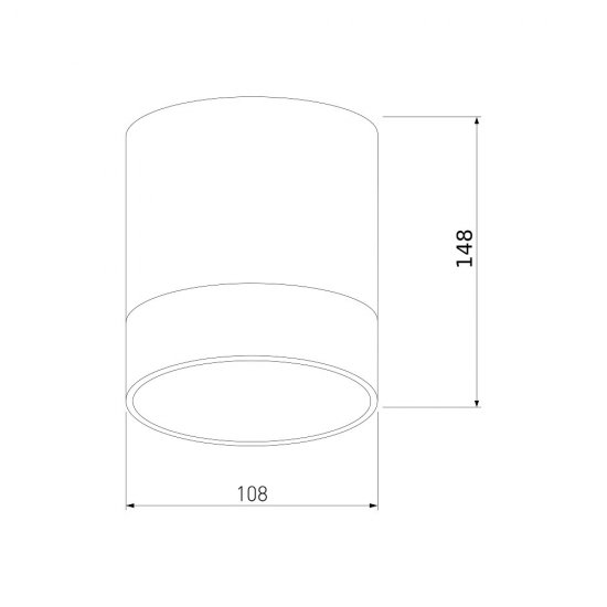 Светильник светодиодный садово-парковый накладной Elektrostandard Light LED белый 148 мм 4000К 15 Вт IP54 (35140/H)