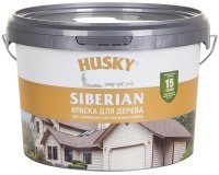 Краска по дереву Husky Siberian полуматовая цвет белый база А 2.7 л