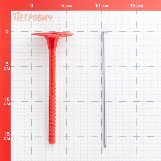 Дюбель для теплоизоляции Tech-Krep 10х160 мм металлический гвоздь (50 шт.)