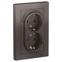 Двухместная розетка Systeme Electric ATLAS DESIGN