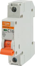 Автоматический выключатель TDM Electric ВА47-29 1P C16 А 4.5 кА SQ0206-0074