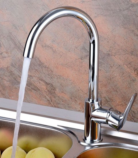 Смеситель для кухни Iddis Cuba хром с высоким изливом однорычажный (CUBSBJ0i05)