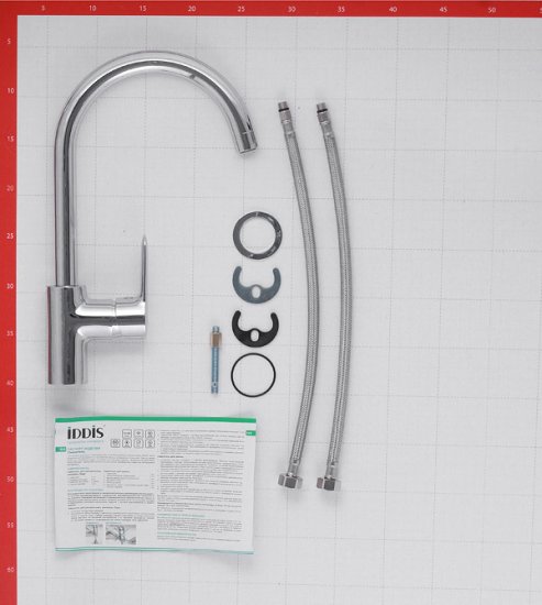 Смеситель для кухни Iddis Cuba хром с высоким изливом однорычажный (CUBSBJ0i05)