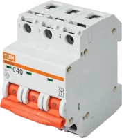 Автоматический выключатель TDM Electric ВА47-29 3P C40 А 4.5 кА SQ0206-0113