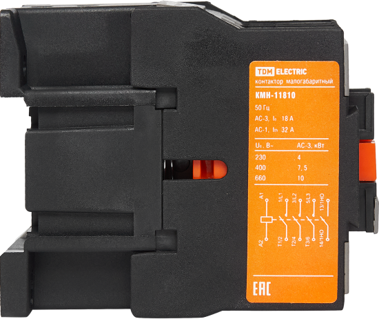 Контактор TDM Electric КМН-11810 18 А 230 В/АС3 1НО