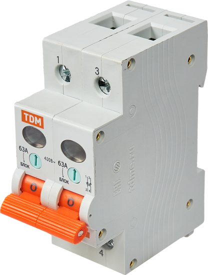 Выключатель нагрузки TDM Electric ВН-32 2P 63 А