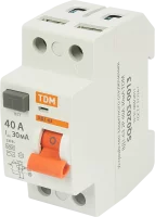 УЗО Tdm Electric ВД1-63 2P 40 A 30 мА 4.5 кА AC SQ0203-0013