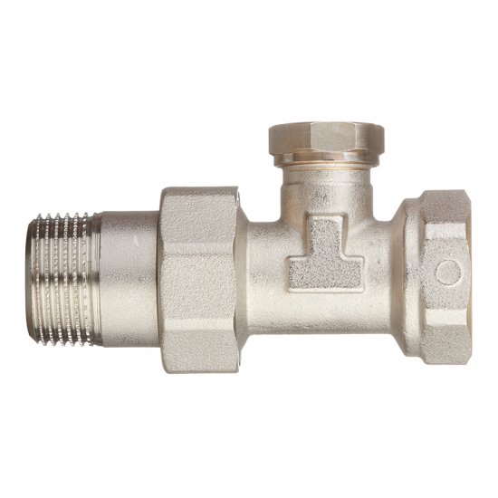 Клапан запорный Valtec 3/4 НР(ш) х 3/4 ВР(г) для радиатора (VT.020.N.05)