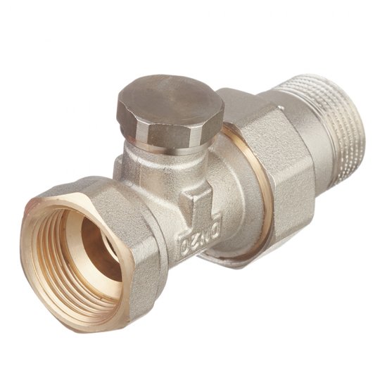 Клапан запорный Valtec 3/4 НР(ш) х 3/4 ВР(г) для радиатора (VT.020.N.05)