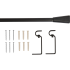 Карниз однорядный раздвижной Inspire Грани d16/19 мм 160-300 см металл цвет черный