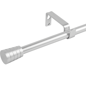 Карниз однорядный раздвижной Pommel 120-210 см металл цвет серебро