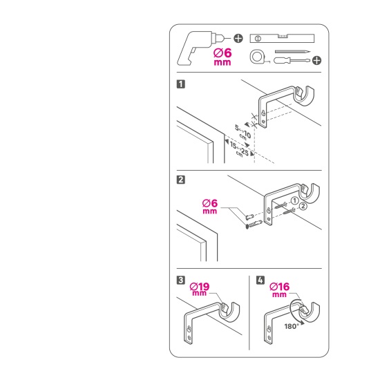 Карниз однорядный раздвижной Pommel 120-210 см металл цвет серебро