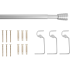Карниз однорядный раздвижной Pommel 160-300 см металл цвет серебро