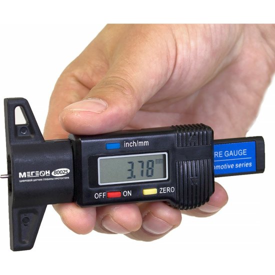 Глубиномер протектора шин МЕГЕОН 80025