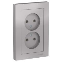 Двухместная розетка Systeme Electric ATLAS DESIGN