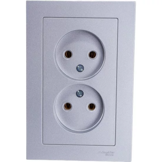 Двухместная розетка Systeme Electric ATLAS DESIGN