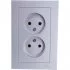 Двухместная розетка Systeme Electric ATLAS DESIGN