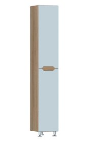 Пенал для ванной Рондо напольный 180x30 см цвет белый