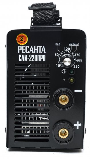 Сварочный аппарат инверторный Ресанта САИ-220ПРО, 220 А, до 6 мм