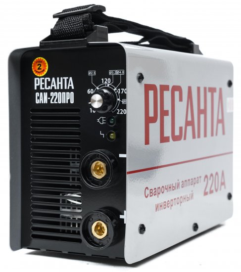Сварочный аппарат инверторный Ресанта САИ-220ПРО, 220 А, до 6 мм